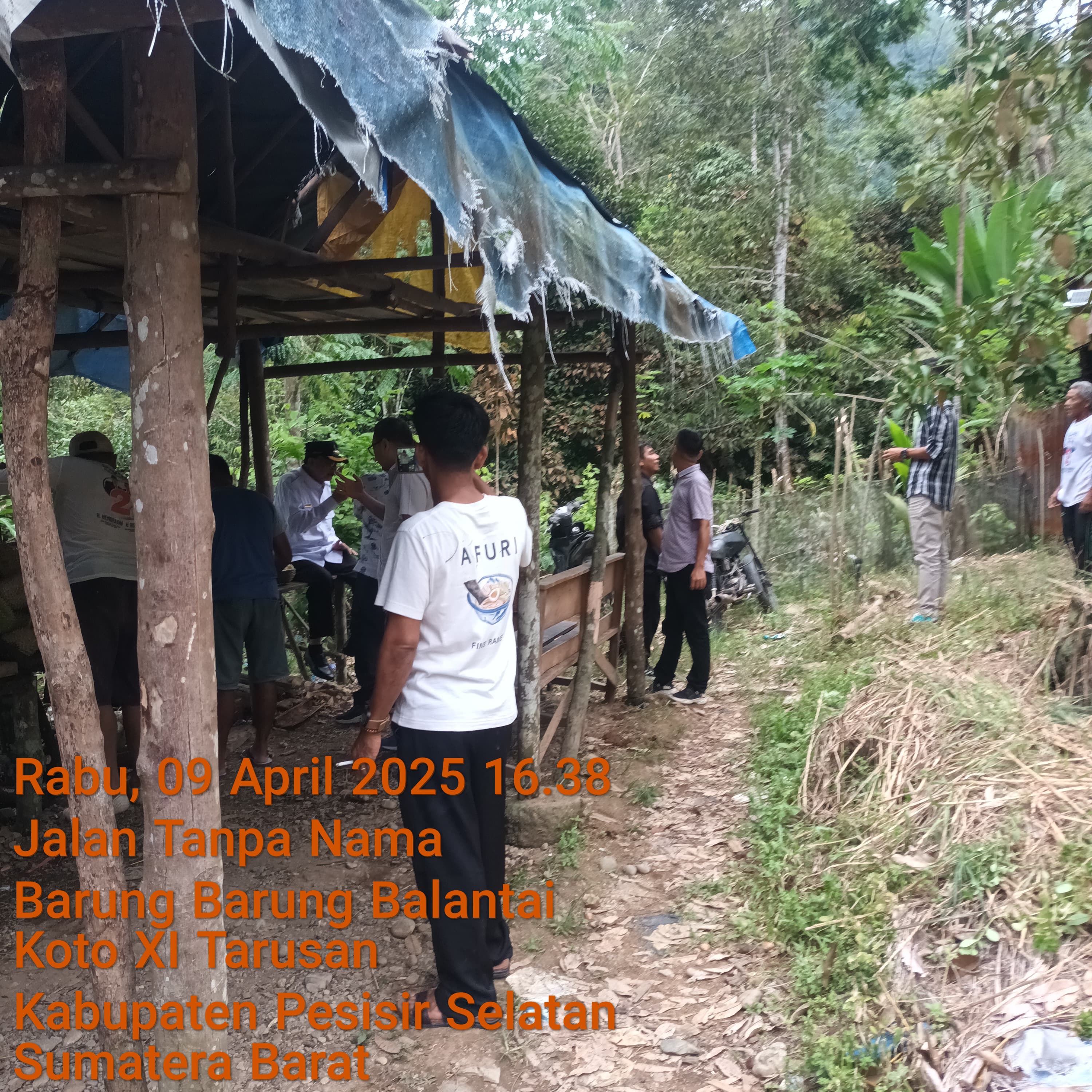 Camat Koto XI Tarusan Mendampingi Bupati Pesisisr Selatan ke Nagari Barung Barung Balantai dalam Ran