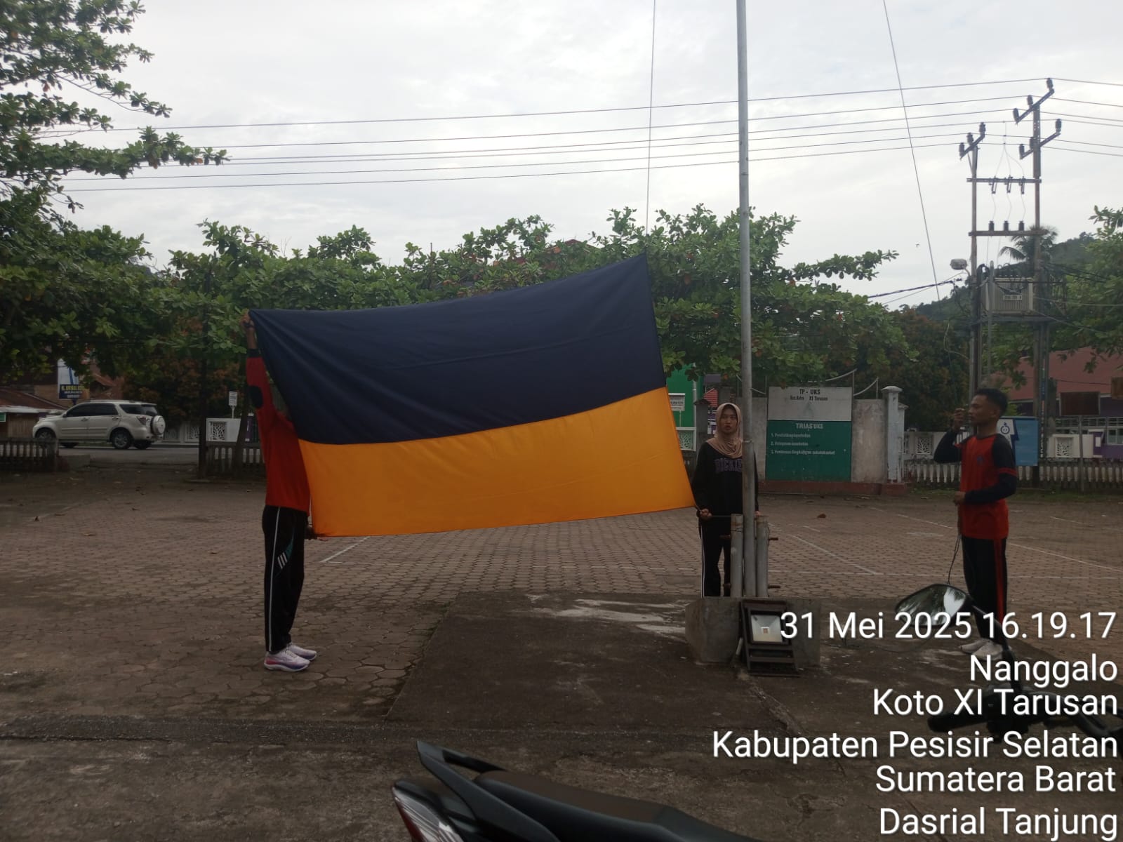 Gladi Bersih Upacara Peringatan Hari Lahir pancasila di Kantor Camat Koto XI  Tarusan