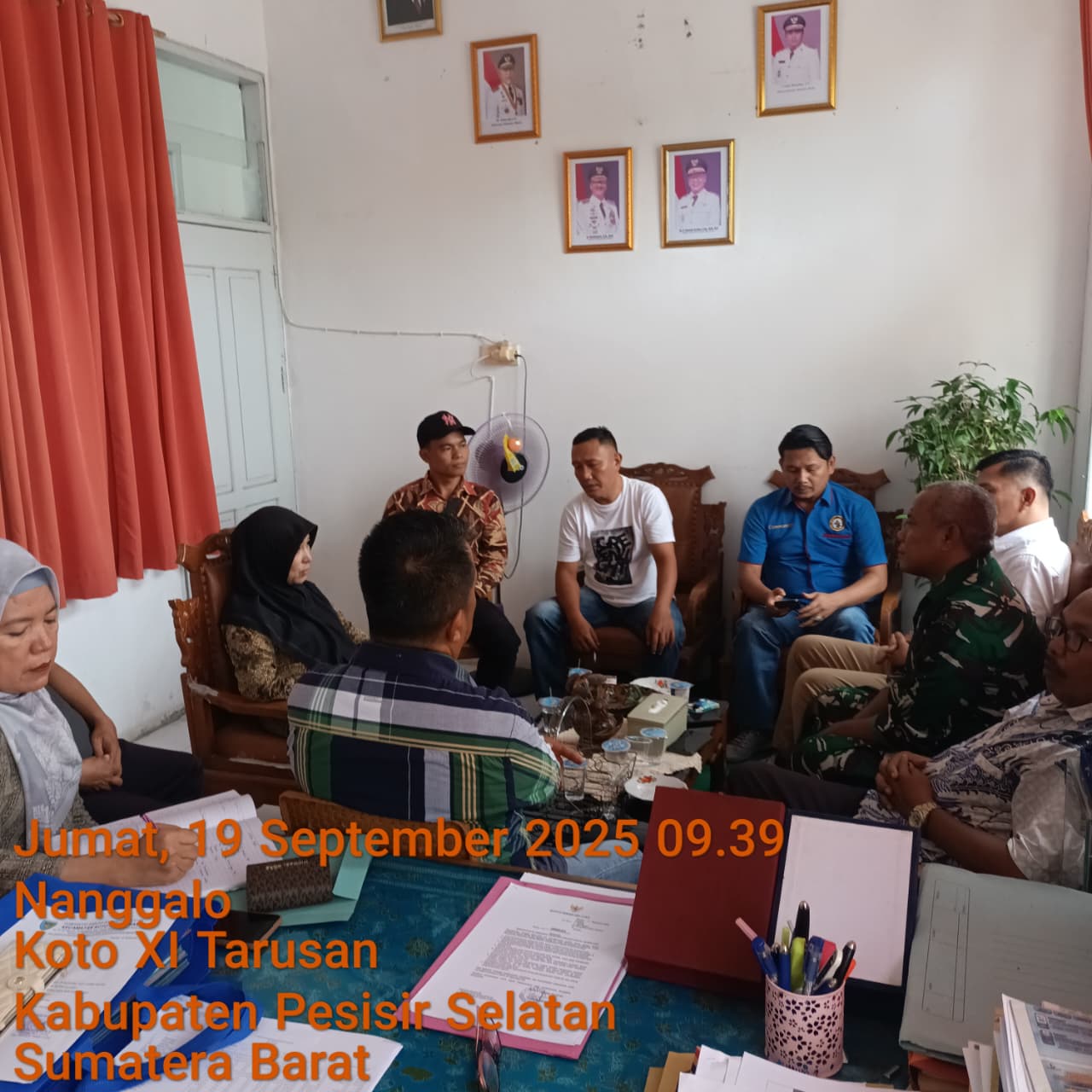 Rapat Koordinasi dengan unsur Kecamatan dan Unsur Nagari serta Masyarakat Nagari Duku Terkait Pemban