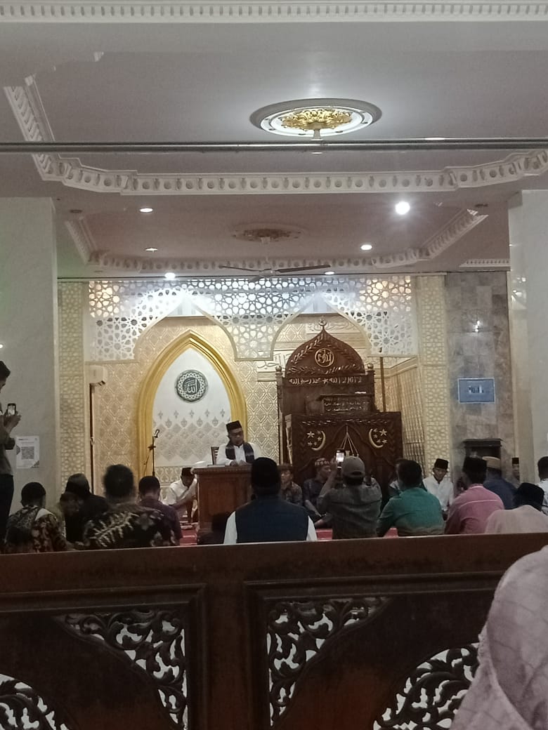 Mendampingi Tim Safari Ramadhan Kabupaten Pesisir Selatan di Mesjid Nurul Ulum Barung Barung Balanta