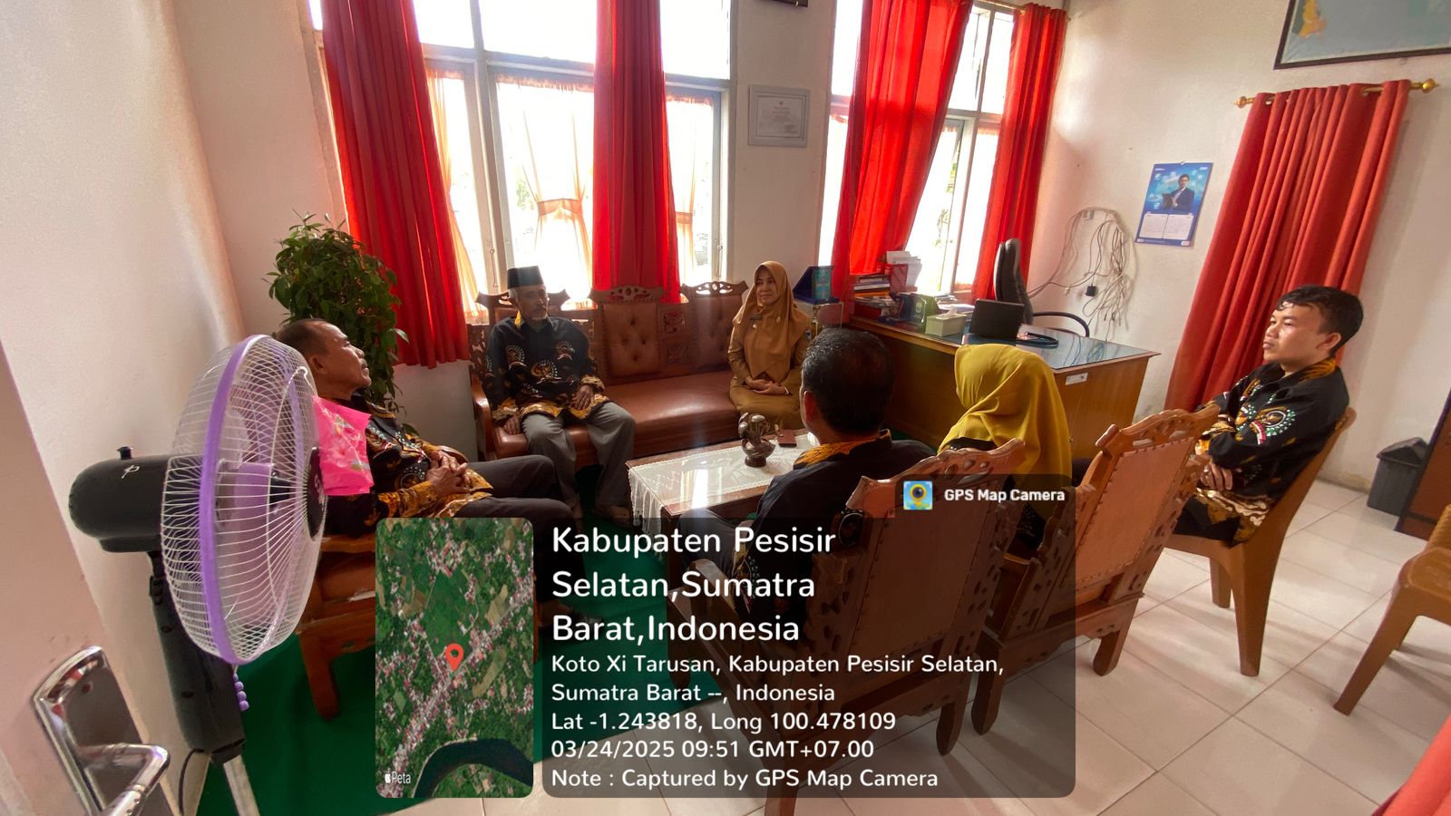 Koordinasi bamus Duku Utara di Kantor Camat Koto XI Tarusan