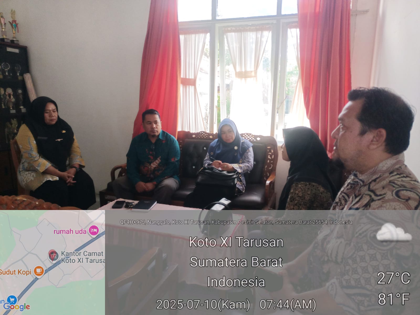 Koordinasi untuk Seleksi Personil Paskibra SMAN/ SMKN Se Kecamatan Koto XI Tarusan