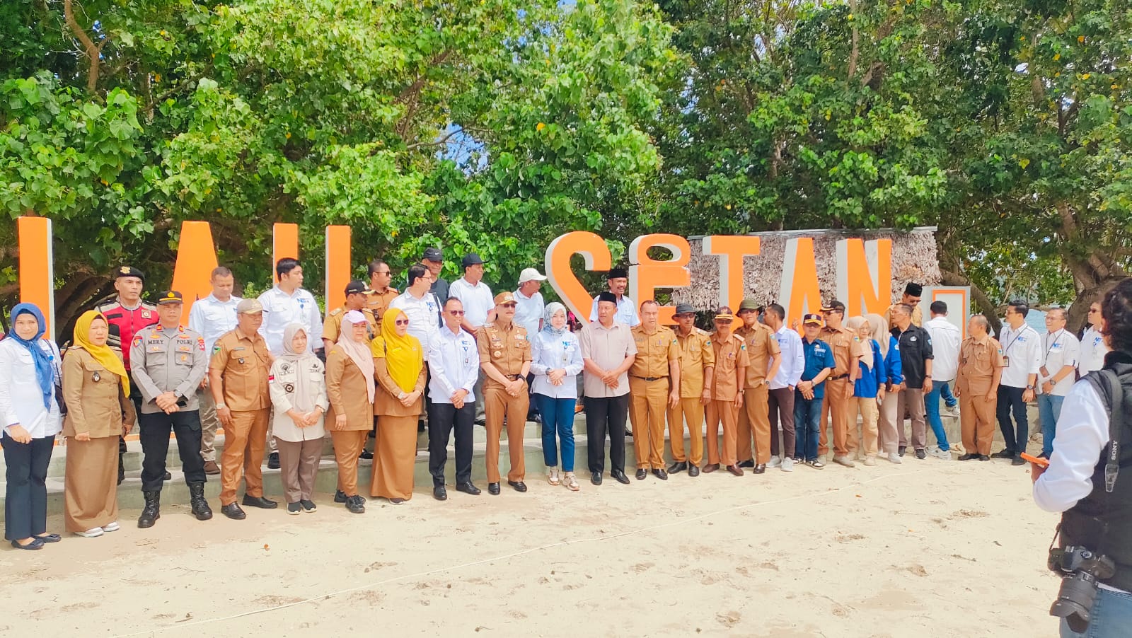 Menghadiri Acara Digitalisasi e-tiketing di Kawasan Objek Wisata Pulau Setan 