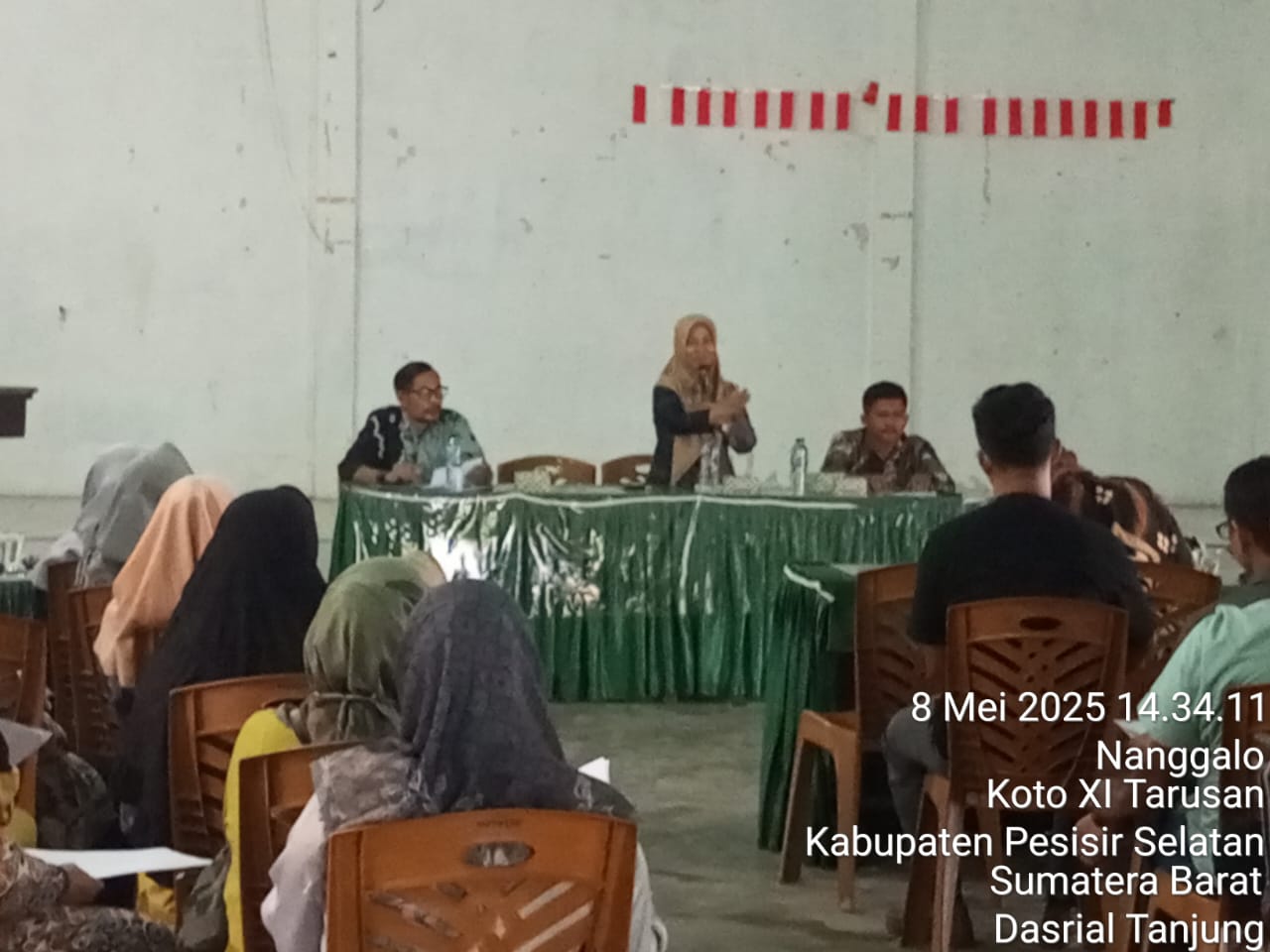 Rapat Sosialisasi Pasar tarusan dengan Koperindag
