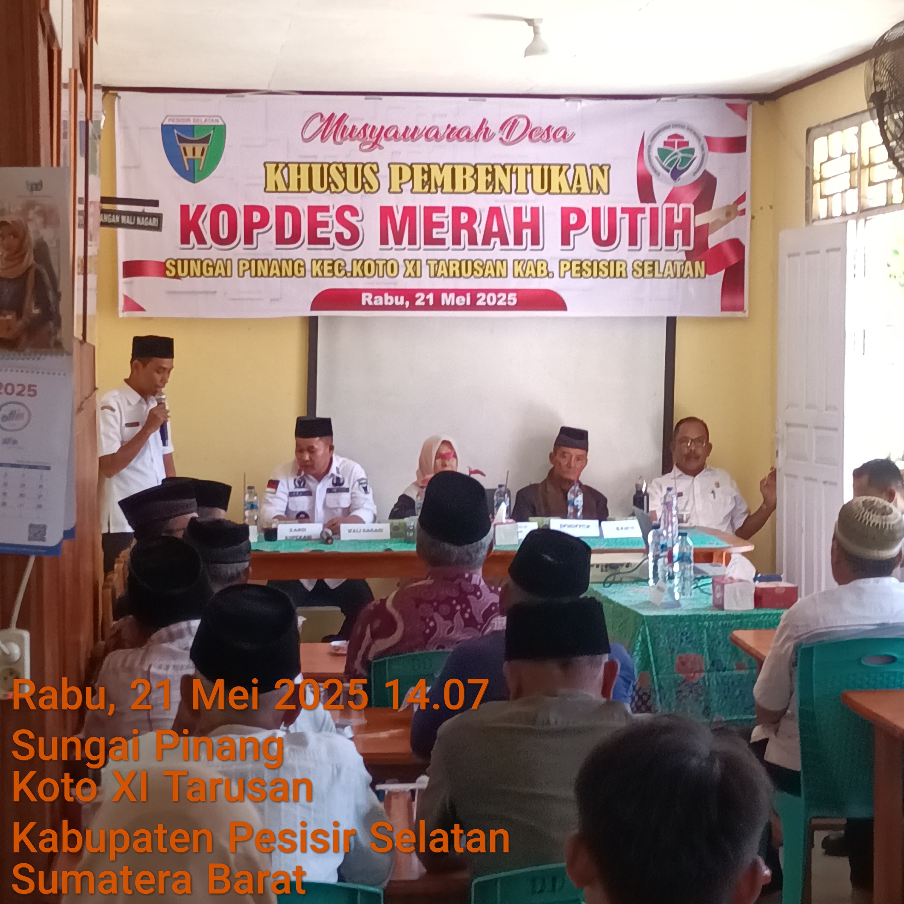 Pembentuakan Koperasi Desa Merah Putih di Nagari Sungai Pinang Kecamatan Koto XI Tarusan