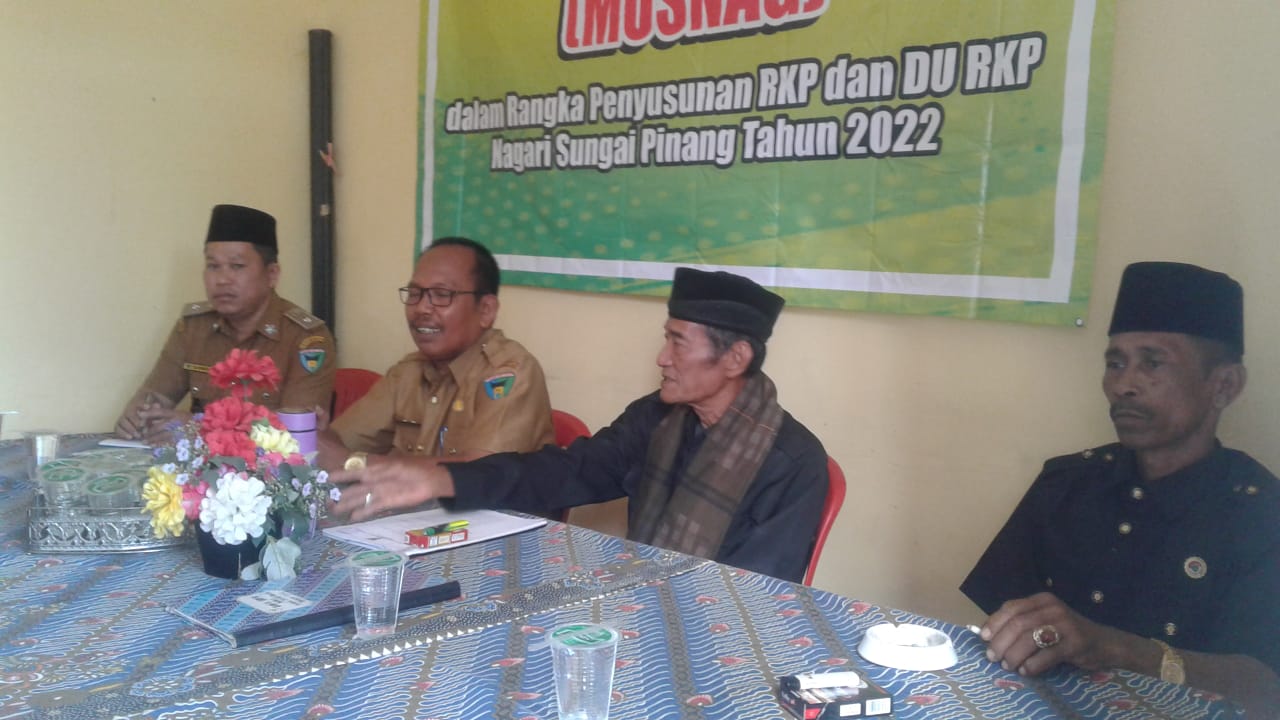 Kegiatan Acara MusNag RKP Tahun 2023 di Nagari Sungai Pinang Kecamatan Koto XI Tarusan