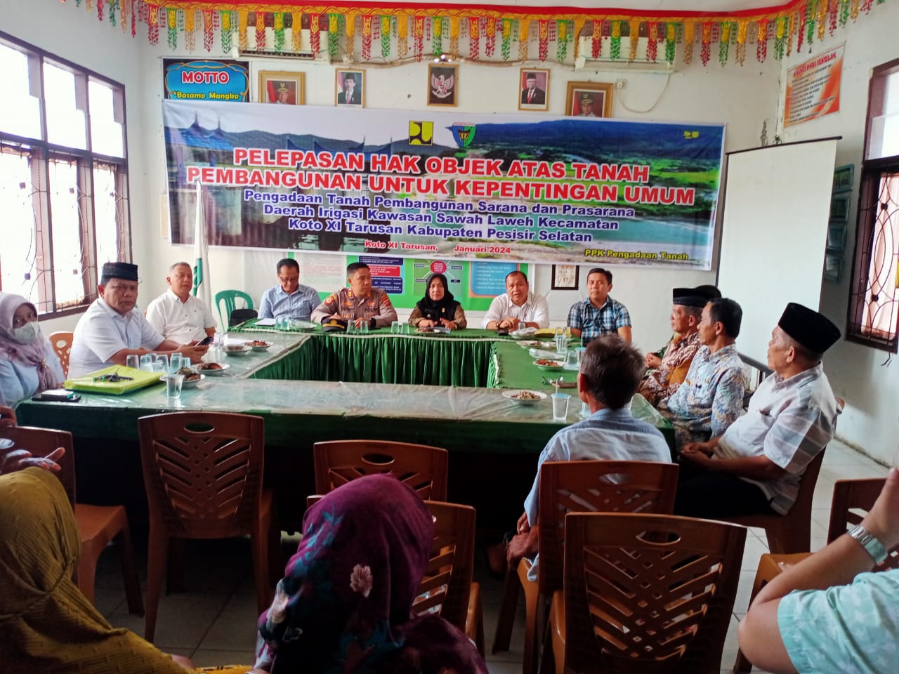 Acara Rakor yang di hadiri oleh Wali Nagari se Kecamatan Koto XI Tarusan