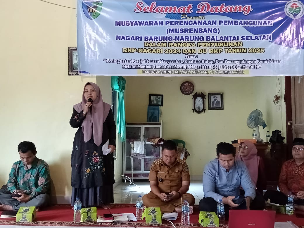 Musrembang Nagari Barung - barung Balantai Selatan