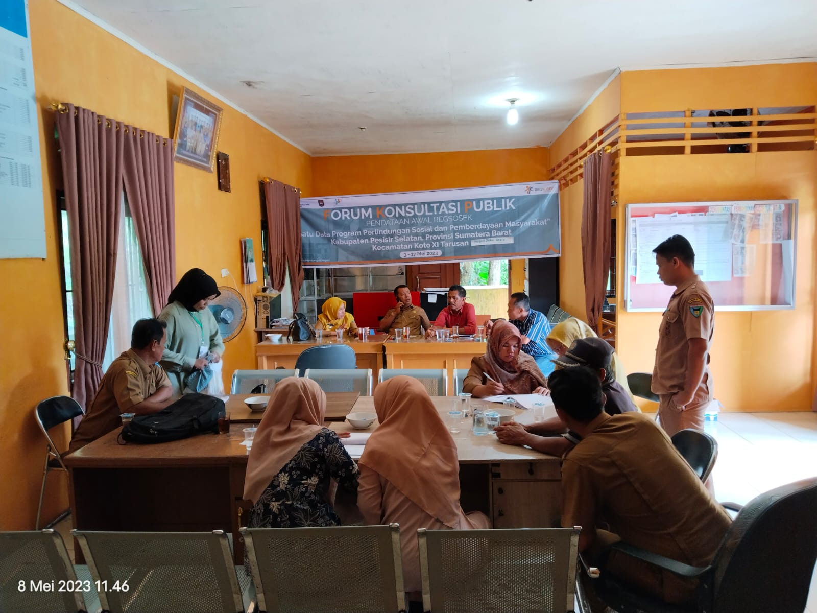 Forum Konsultasi Publik di Nagari  Duku Utara ( pendataan awal Resosek )