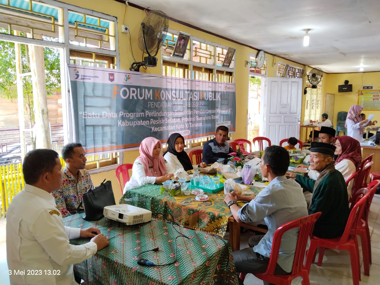 Forum Konsultasi Publik di Nagari  Sungai Pinang  ( pendataan awal Resosek )