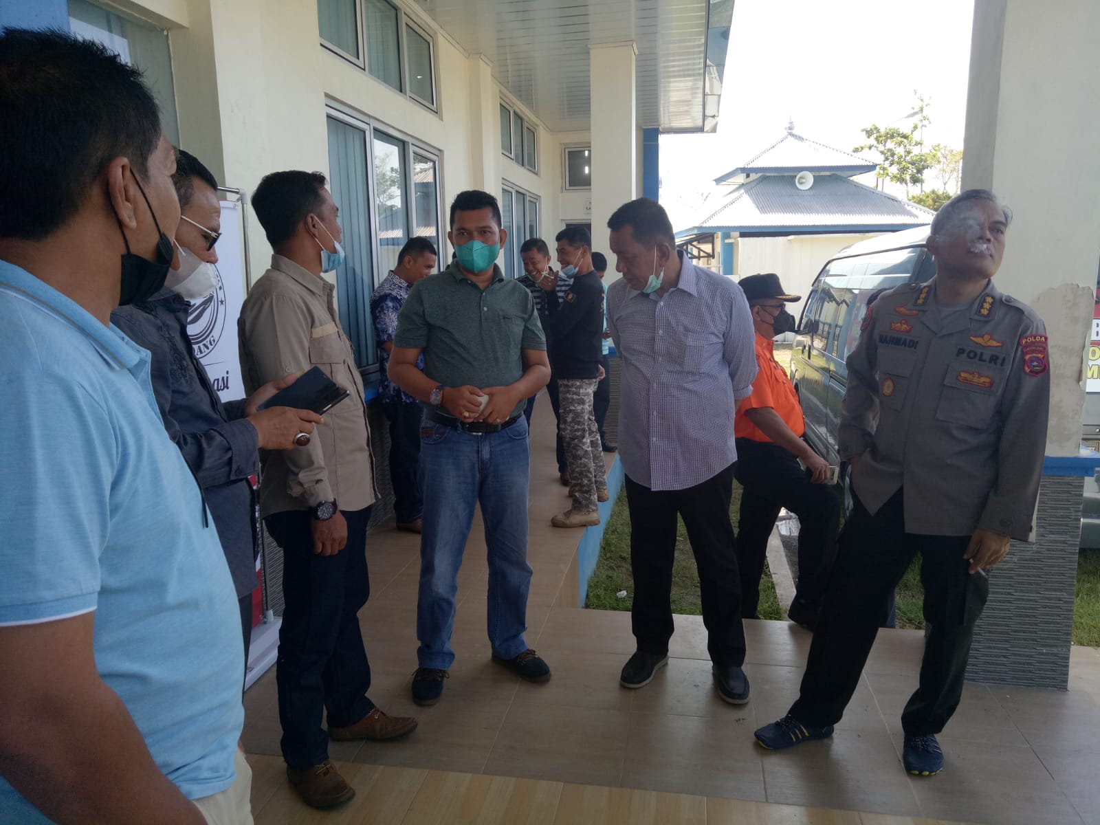 Camat Koto XI Tarusan menghadiri acara Pelaksanaan Vaksinasi Covid-19