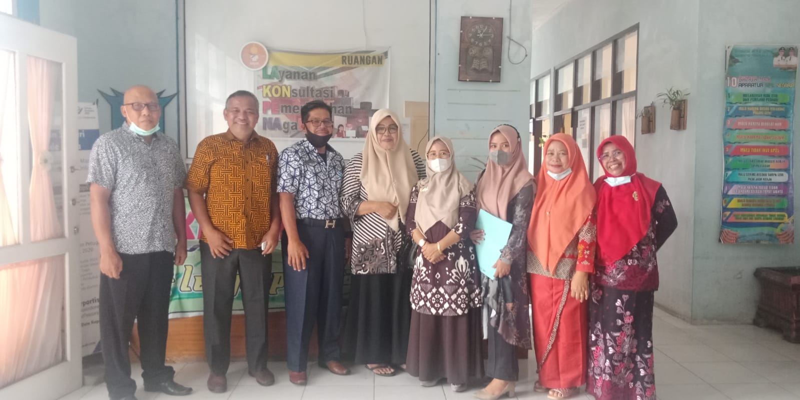 Kunjungan dari dinas sosial Kabupaten Pesisir Selatan tentang kinerja TKSK