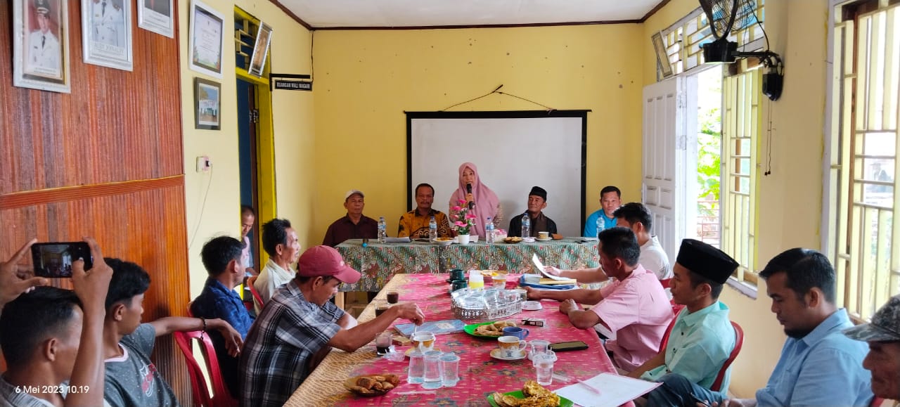 Camat Rapat Bersama Pemerintahan Nagari Sungai Pinang tentang Lampu Jalan