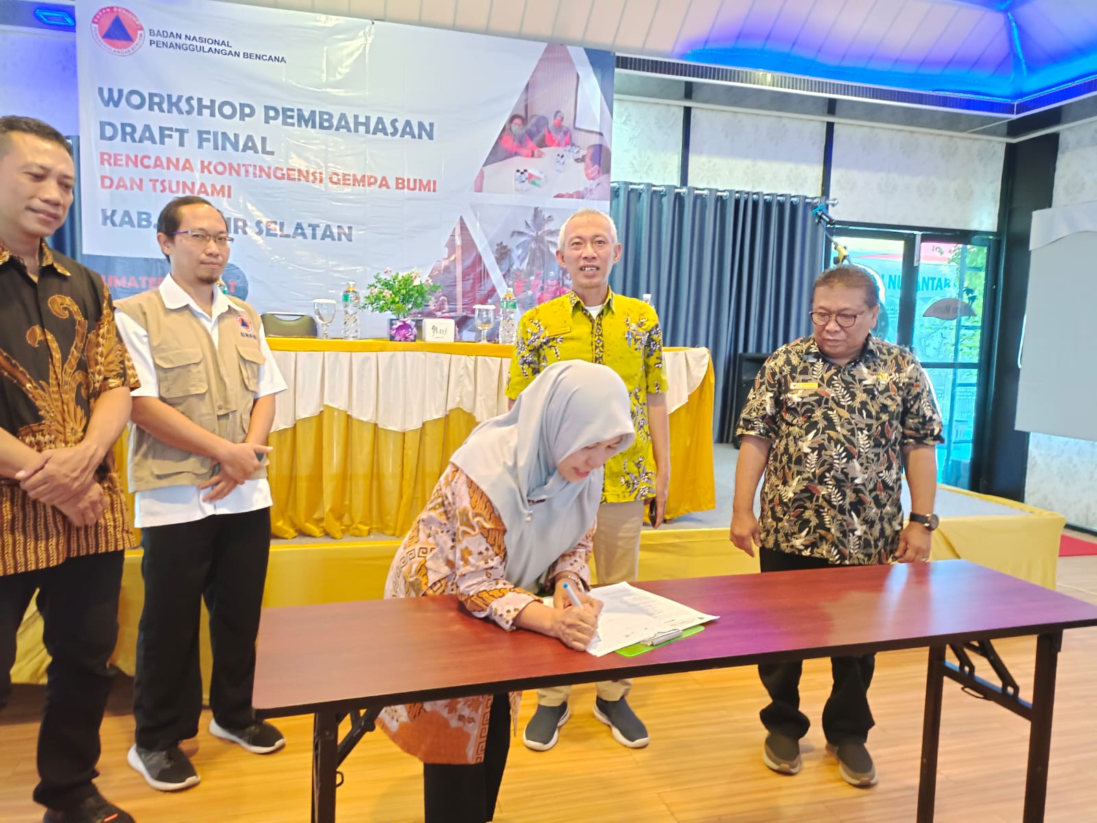 Workshop Pembahasan Draf Final Rencana Kontingensi Gempa Bumi dan Tsunami 