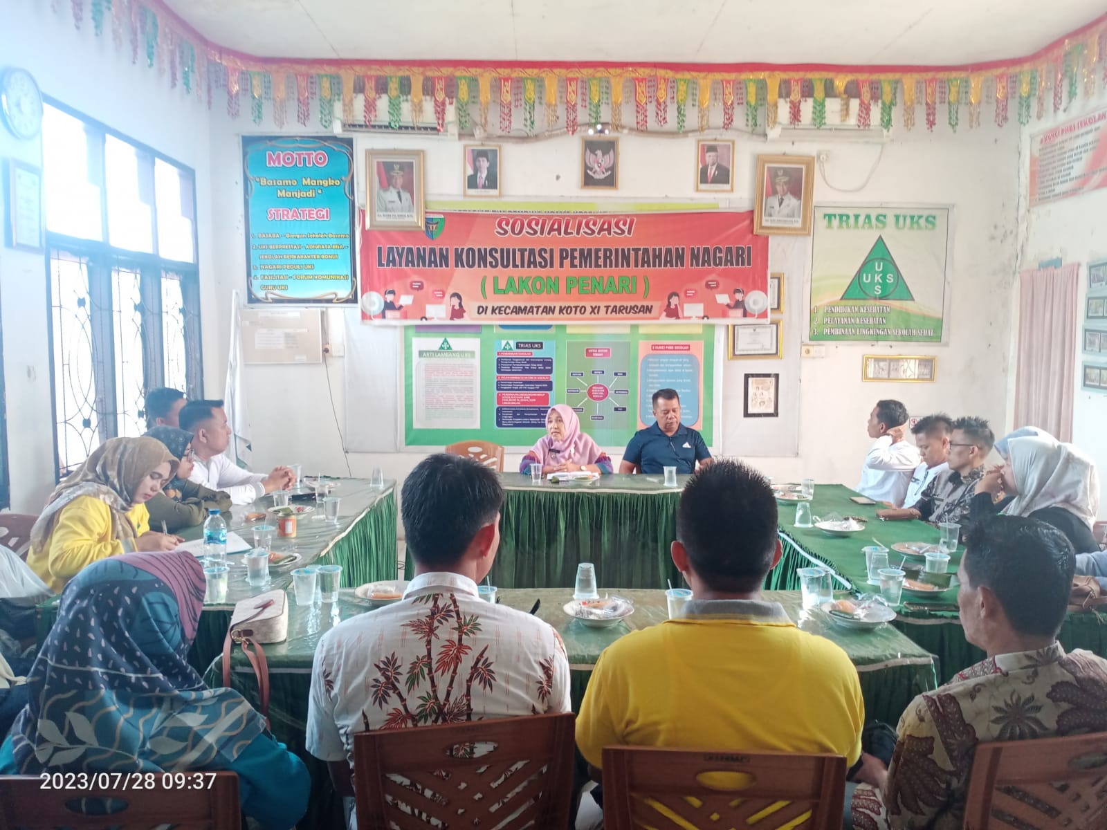 Silaturahmi Camat Koto XI Tarusan dengan Sekretaris Nagari se Kecamatan Koto XI Tarusan