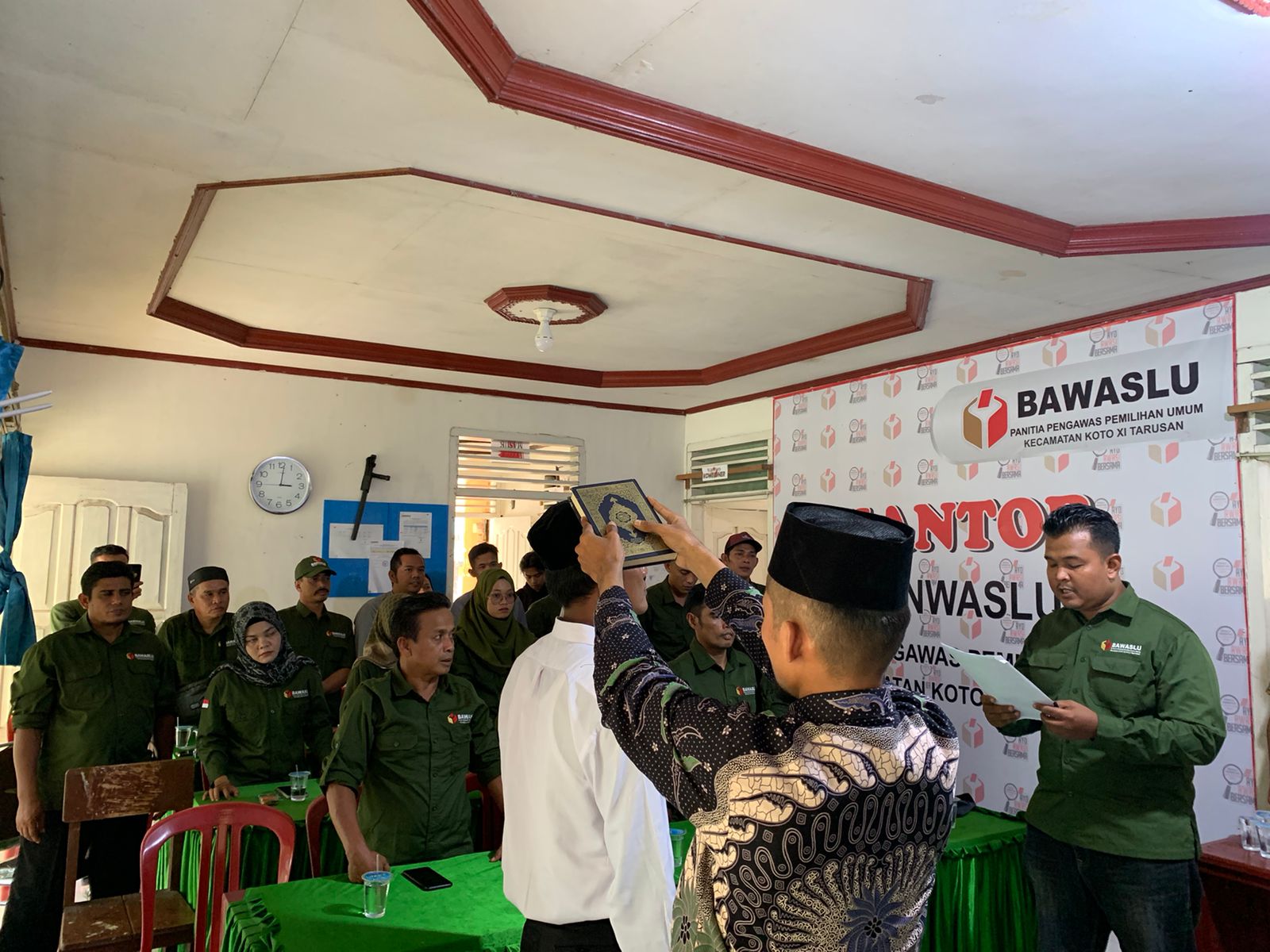 Pelantikan PKD Panwaslu Kecamatan Koto XI Tarusan