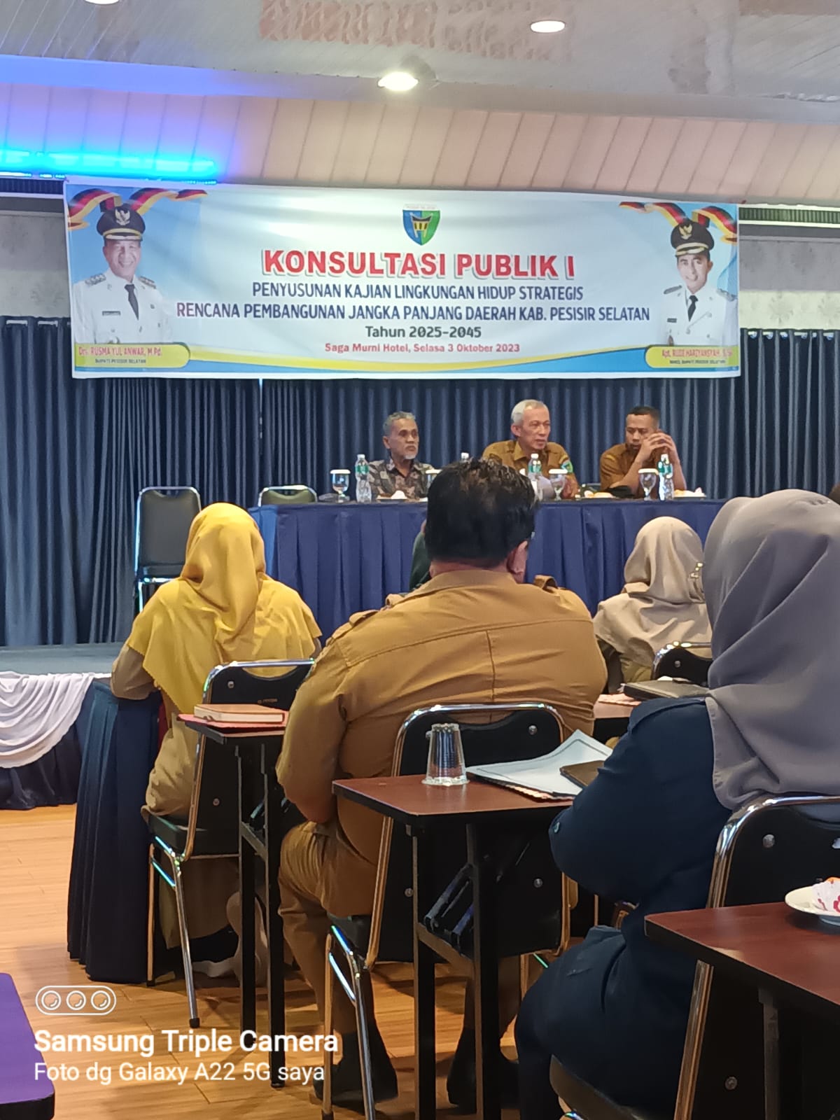 Menghadiri Undangan Konsultasi Puplik I Penyusunan Kajian lingkungan hidup Strategis rencana Pembang