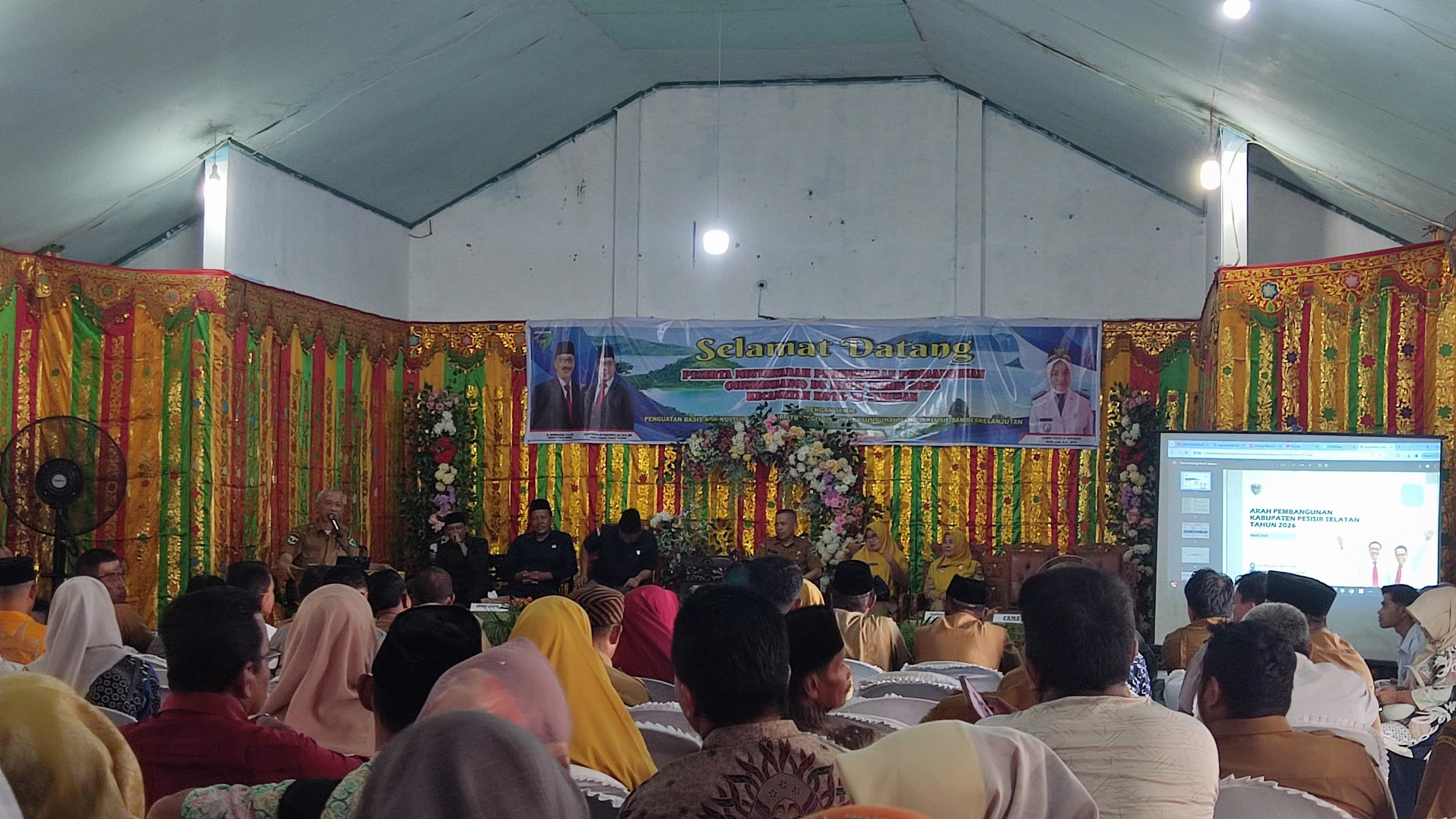 Musrenbang dan Perencanaan DU RKP 2026 Kecamatan Koto XI tarusan